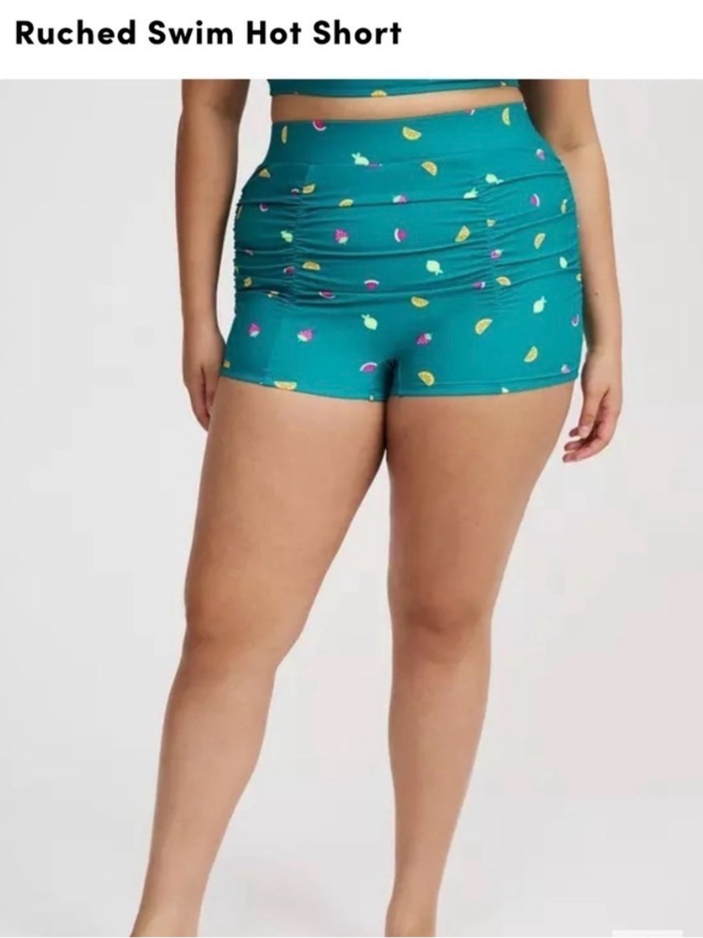 Torrid Flutter Sleeve Wireless Bikini Top and Ruched Swim Shorts SET Size 3 - Picture 4 of 9